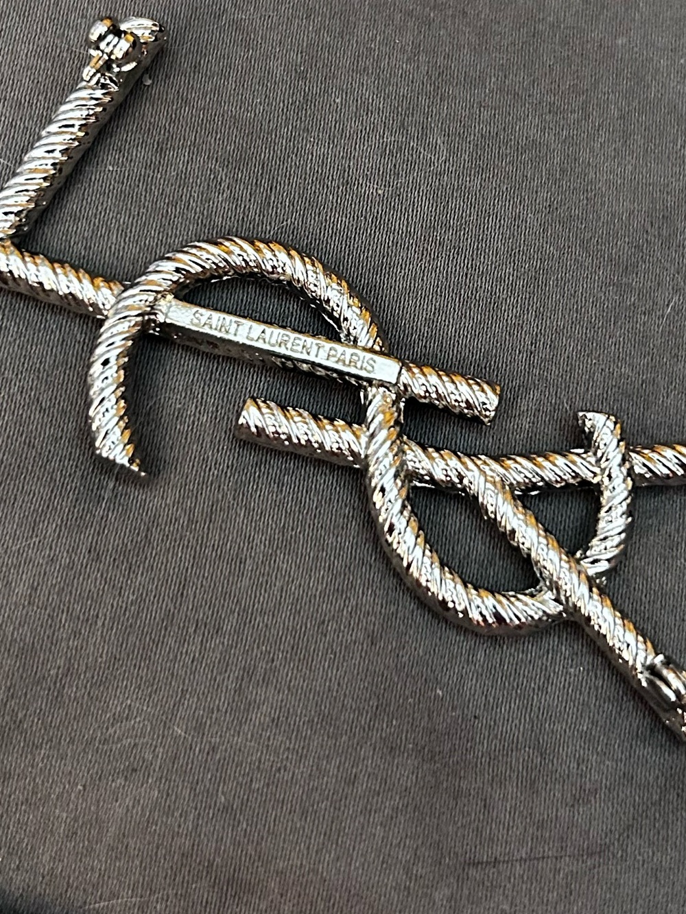 Authentic YSL Silver Brooch - Picture 3 of 14